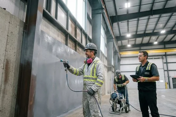 Industrial & Facility Wall Coating Services Warren project 2