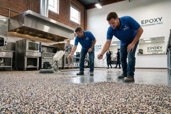 Decorative Quartz, Metallic Epoxy & Commercial Flooring Warren project 2