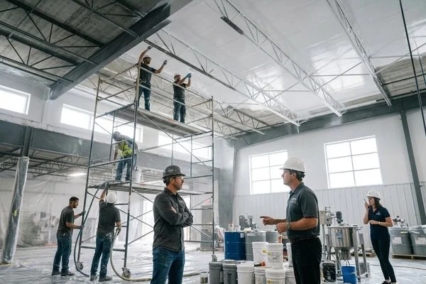 Industrial & Facility Wall Coating Services Warren project 3