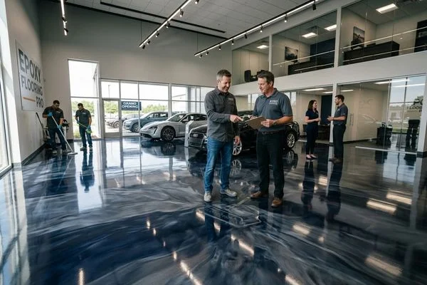 Decorative Quartz, Metallic Epoxy & Commercial Flooring Warren project 1