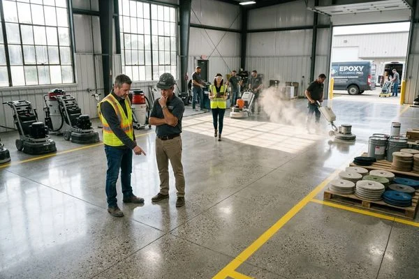 Polished Concrete Warren project 2