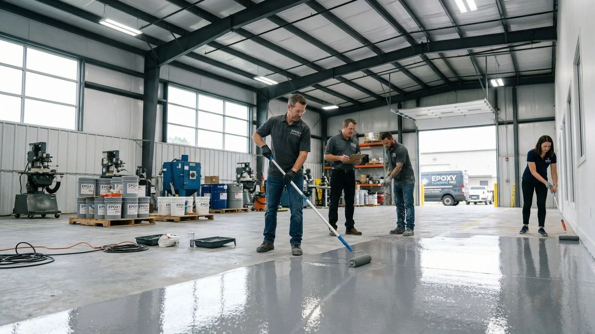Epoxy Flooring Pro industrial floor coating installation